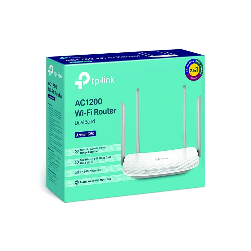 TP-Link Archer C50 AC1200 Wireless Dual Band Router - Buineshop