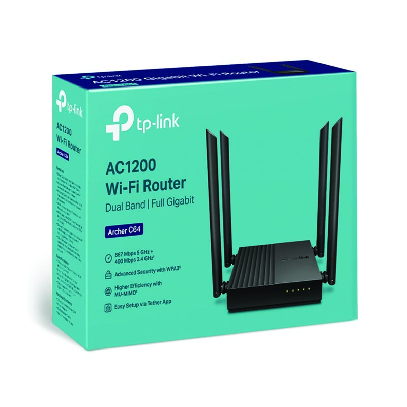 Archer C64 AC1200 Wireless MU-MIMO WiFi Router - Buuineshop