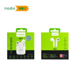 Modio - ME1 True wireless stereo headset(White) with free case - Buineshop